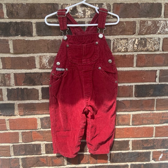 Vintage Red Corduroy Overalls - Picture 1 of 5